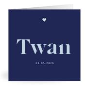 Geboortekaartje naam Twan j3