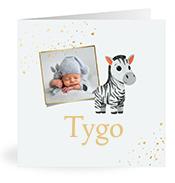 Geboortekaartje naam Tygo j2