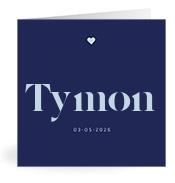 Geboortekaartje naam Tymon j3