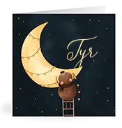 Geboortekaartje naam Tyr u1