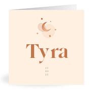 Geboortekaartje naam Tyra m1