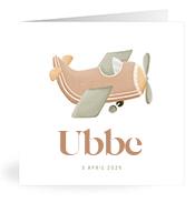 Geboortekaartje naam Ubbe j1