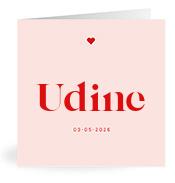 Geboortekaartje naam Udine m3