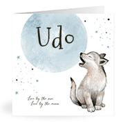 Geboortekaartje naam Udo j4