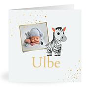 Geboortekaartje naam Ulbe j2