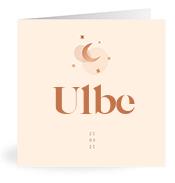 Geboortekaartje naam Ulbe m1