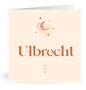 Geboortekaartje naam Ulbrecht m1