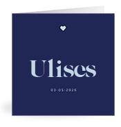 Geboortekaartje naam Ulises j3