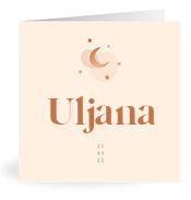 Geboortekaartje naam Uljana m1