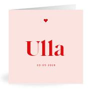 Geboortekaartje naam Ulla m3