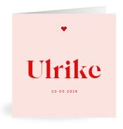 Geboortekaartje naam Ulrike m3