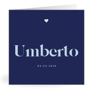 Geboortekaartje naam Umberto j3