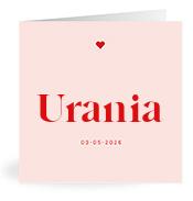 Geboortekaartje naam Urania m3