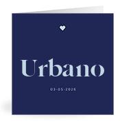 Geboortekaartje naam Urbano j3