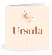 Geboortekaartje naam Ursula m1