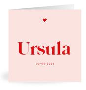 Geboortekaartje naam Ursula m3