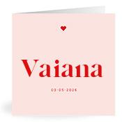 Geboortekaartje naam Vaiana m3