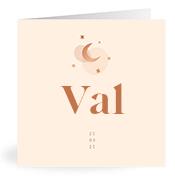 Geboortekaartje naam Val m1