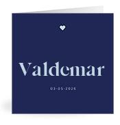 Geboortekaartje naam Valdemar j3