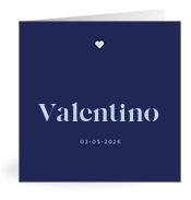 Geboortekaartje naam Valentino j3