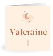Geboortekaartje naam Valeraine m1