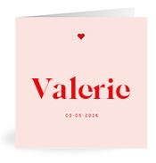 Geboortekaartje naam Valerie m3