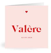 Geboortekaartje naam Valère m3
