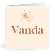 Geboortekaartje naam Vanda m1