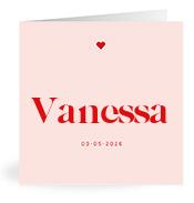 Geboortekaartje naam Vanessa m3