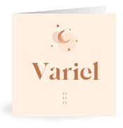 Geboortekaartje naam Variel m1