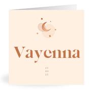 Geboortekaartje naam Vayenna m1
