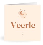 Geboortekaartje naam Veerle m1