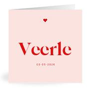 Geboortekaartje naam Veerle m3