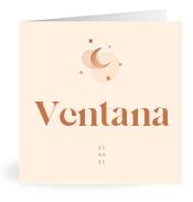 Geboortekaartje naam Ventana m1