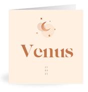Geboortekaartje naam Venus m1