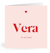 Geboortekaartje naam Vera m3
