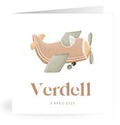Geboortekaartje naam Verdell j1