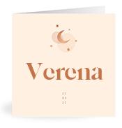 Geboortekaartje naam Verena m1