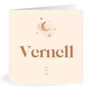 Geboortekaartje naam Vernell m1