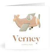 Geboortekaartje naam Verney j1