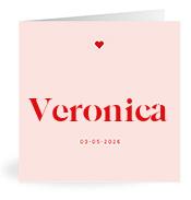 Geboortekaartje naam Veronica m3
