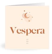 Geboortekaartje naam Vespera m1