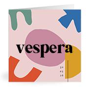 Geboortekaartje naam Vespera m2