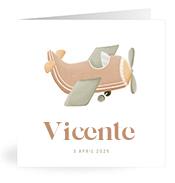 Geboortekaartje naam Vicente j1