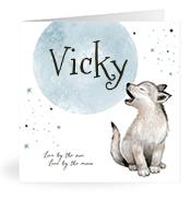 Geboortekaartje naam Vicky j4