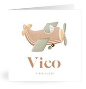 Geboortekaartje naam Vico j1