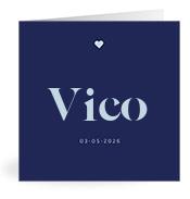 Geboortekaartje naam Vico j3