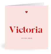 Geboortekaartje naam Victoria m3