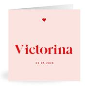 Geboortekaartje naam Victorina m3