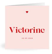 Geboortekaartje naam Victorine m3